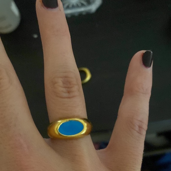 Aureum collective Ophelia ring Blue- size 7 - Picture 2 of 7